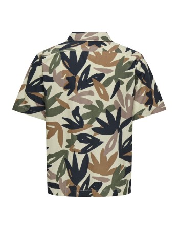 CAMISA M/C REGULAR ESTAMPADA 22033625 ONSSAVELI SS AOP SHIRT 0309