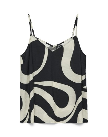TOP TIRANTE FINO CUELLO V ESTAMPADO 10321790 VMLEA SINGLET TOP WVN EXP GA