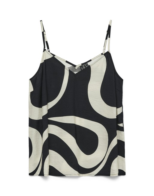 TOP TIRANTE FINO CUELLO V ESTAMPADO 10321790 VMLEA SINGLET TOP WVN EXP GA