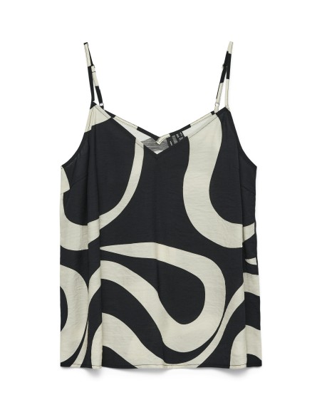 TOP TIRANTE FINO CUELLO V ESTAMPADO 10321790 VMLEA SINGLET TOP WVN EXP GA