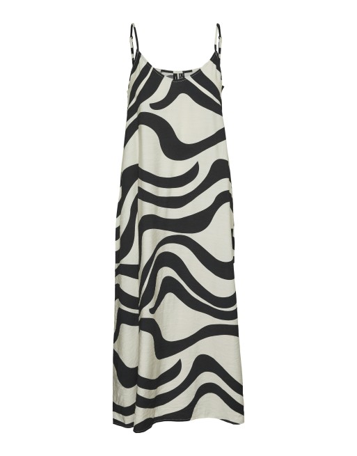 VESTIDO LARGO TIRANTE FINO ESTAMPADO DOS COLORES 10321787 VMLEA LONG SINGLET DRESS WVN EXP SB4 GA