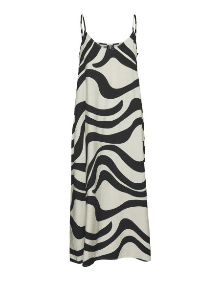 VESTIDO LARGO TIRANTE FINO ESTAMPADO DOS COLORES 10321787 VMLEA LONG SINGLET DRESS WVN EXP SB4 GA
