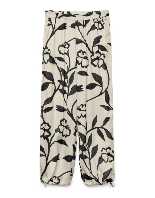 PANTALON RASO FLOR 10328754 VMRUBIE MW RELAXED ELASTIC PANT VMA