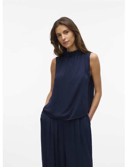 BLUSA SIN MANGAS CUELLO CERRADO 10331606 