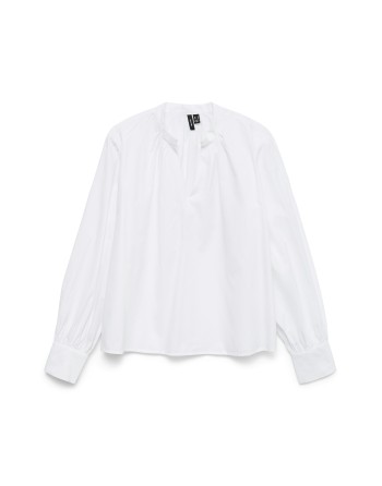 BLUSA M/L ANCHITA CUELLO V 10336937 VMFANNI LS V-NECK TOP WVN