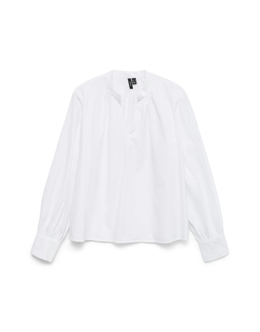 BLUSA M/L ANCHITA CUELLO V 10336937 VMFANNI LS V-NECK TOP WVN