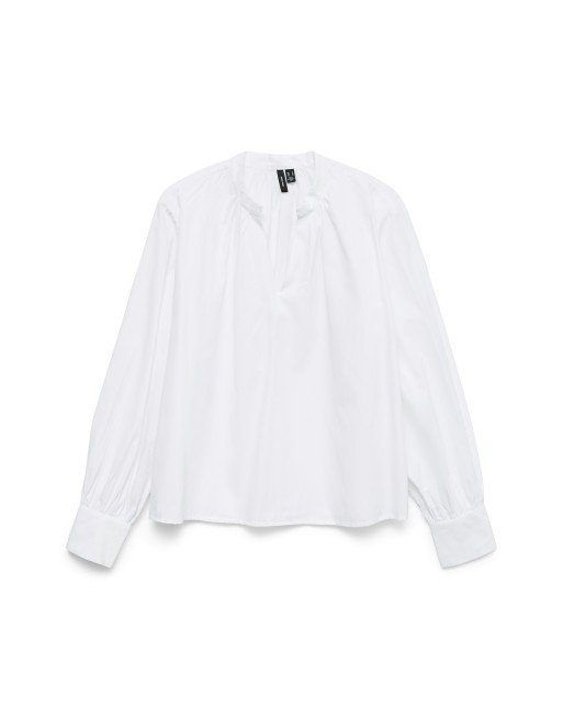 BLUSA M/L ANCHITA CUELLO V 10336937 VMFANNI LS V-NECK TOP WVN