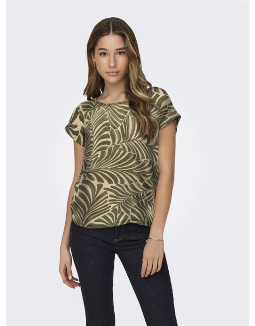 CAMISETA 15317118 ONLVIGGA S/S AOP TOP BOX JRS