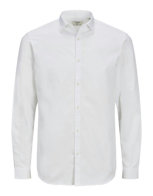 CAMISA M/L BÁSICA SLIM 12201905 JPRBLACARDIFF SHIRT L/S NOOS