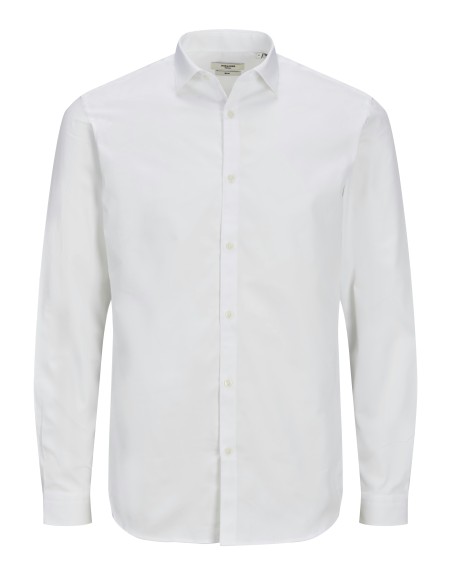 CAMISA M/L BÁSICA SLIM 12201905 JPRBLACARDIFF SHIRT L/S NOOS