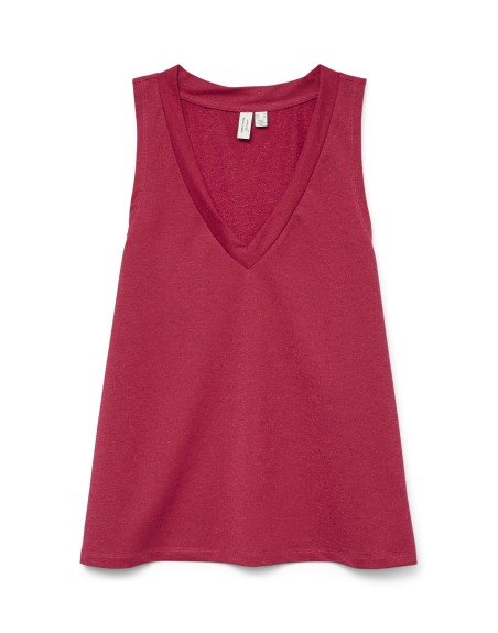 CAMISETA CUELLO V C/GLITTER 10330012 VMDERINA S/L V-NECK TOP JRS BTQ GA
