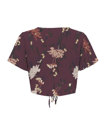 BLUSA AMARRE ABAJO 15264556 ONLKAYA LIFE LS RUCHING MESH TOP WVN