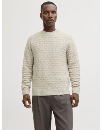 JERSEY CUELLO REDONDO ROMBOS 12286768 JPRBLASIMON STRUCTURE KNIT CREW NECK LN