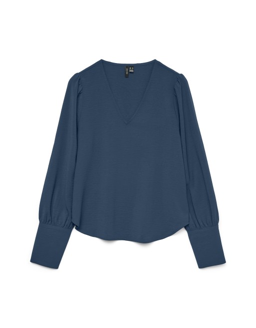 BLUSA M/L CUELLO V 10338288 VMESME LS V-NECK TOP WVN GA