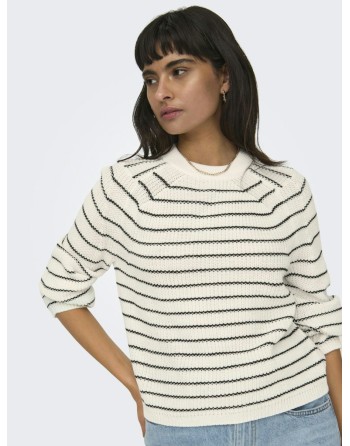 JERSEY PUNTO DE RAYA 15285227 ONLBASE L/S O-NECK PULLOVER KNT NOOS