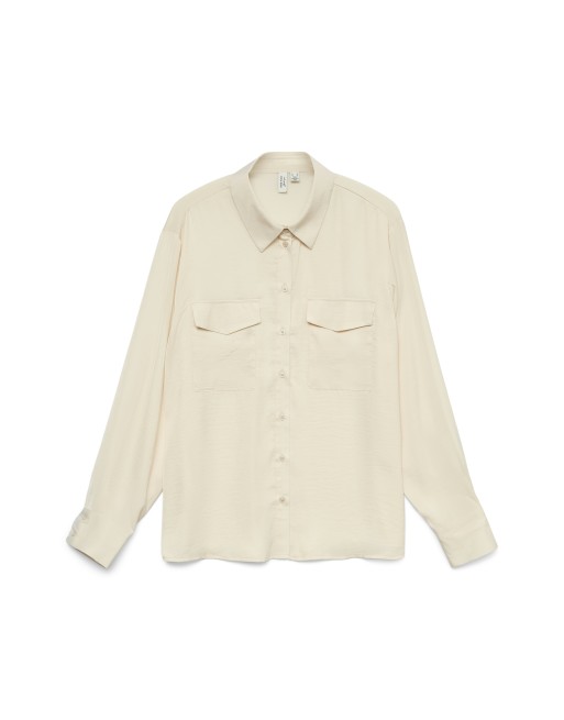 CAMISA M/L FINA BOLSILLOS 10337666 VMHUNTLEY LS SHIRT WVN BTQ GA
