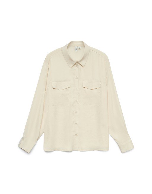 CAMISA M/L FINA BOLSILLOS 10337666 VMHUNTLEY LS SHIRT WVN BTQ GA