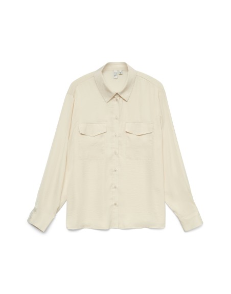 CAMISA M/L FINA BOLSILLOS 10337666 VMHUNTLEY LS SHIRT WVN BTQ GA