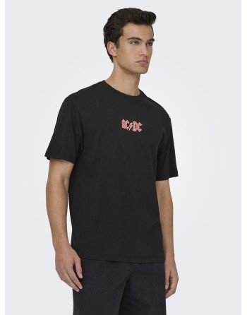 CAMISETA M/C ACDC 22035903 ONSACDC RLX SS LIC TEE