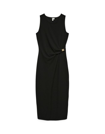 VESTIDO SIN MANGAS DETALLE DORADO CINTURA 10337644 VMHOSANNA S/L 7/8 DRESS JRS BTQ GA