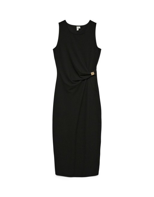 VESTIDO SIN MANGAS DETALLE DORADO CINTURA 10337644 VMHOSANNA S/L 7/8 DRESS JRS BTQ GA
