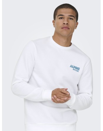 SUDADERA SIN CAPUCHA ALPINE SKI CLUB 22037350 ONSCERES SKI LS REG CREW SWE CS
