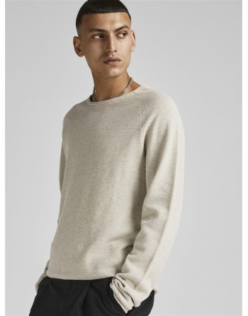 JERSEY PUNTO FINO BASICO 12157321 JJEHILL KNIT CREW NECK NOOS