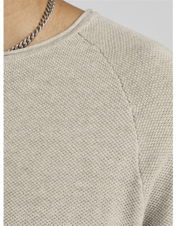 JERSEY PUNTO FINO BASICO 12157321 JJEHILL KNIT CREW NECK NOOS