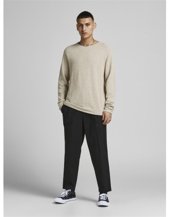 JERSEY PUNTO FINO BASICO 12157321 JJEHILL KNIT CREW NECK NOOS