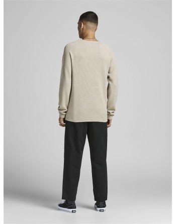 JERSEY PUNTO FINO BASICO 12157321 JJEHILL KNIT CREW NECK NOOS